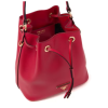 Prada Bucket Bag Saffiano Leather Gold-tone Red